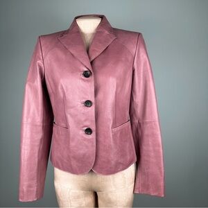 Women's Mauve Leather Jacket